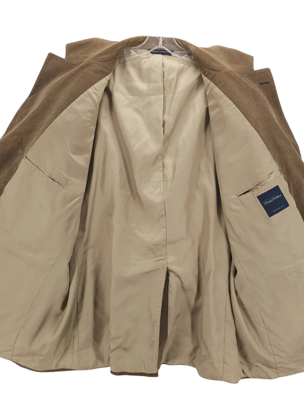 BROOKS BROTHERS Brown Corduroy Sport Coat Size 50R - FLAWS!